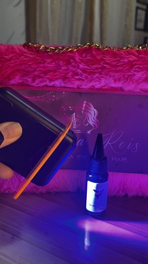 V light hair extensionistas Glue cola para mega hair fio a fio com laser